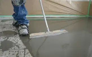 Uneven floor being professionally repaired in San Diego, CA